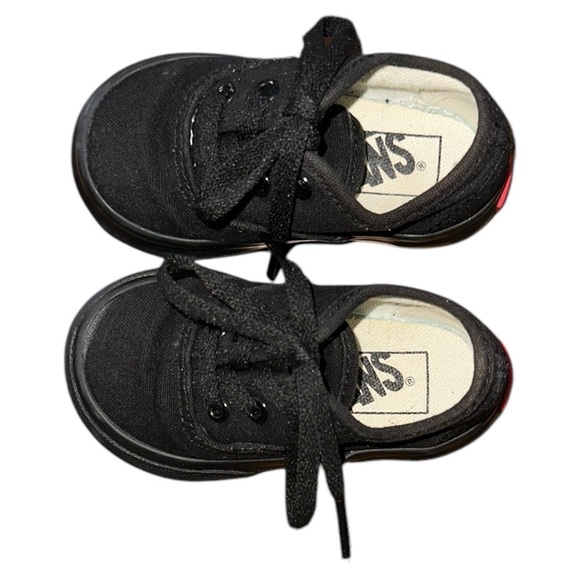 Vans Unisex Child Classic Old Skool V Core Every Day Sneakers in Black Sz 4 - Picture 4 of 7